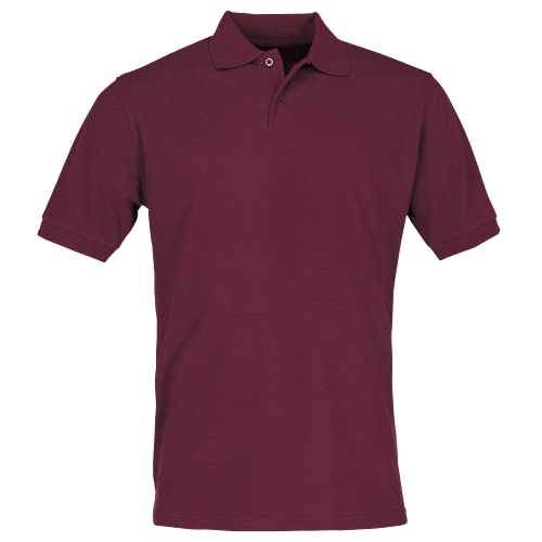 Russell Europe: Robustes Poloshirt bis 6XL R-599M-0, Größe:4XL;Farbe:Burgundy von Russell