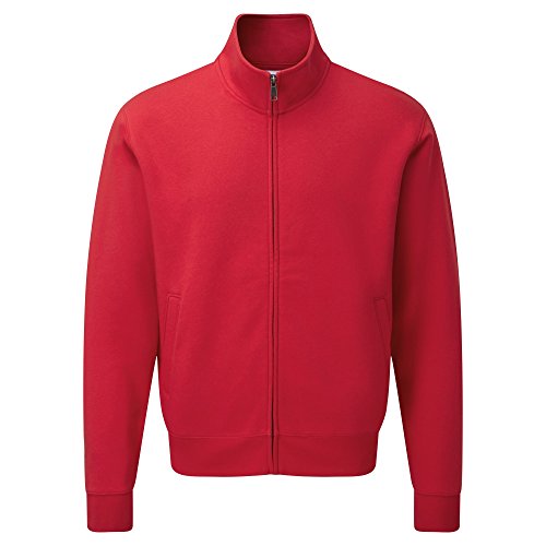 Russell Herren Authenitc Sweatshirt Jacke (2XL) (Rot) von Russell