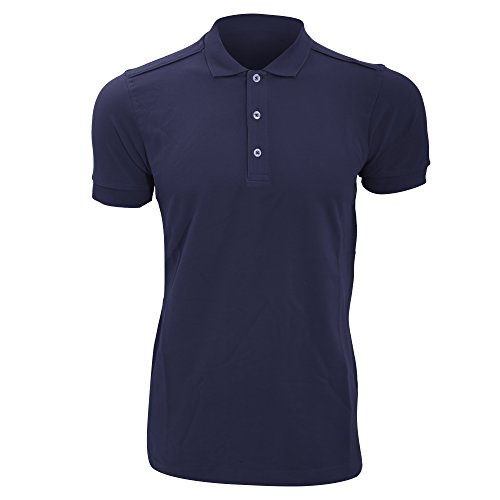 Russell Herren Stretch Polo-Shirt, Kurzarm (S) (Marineblau) von Russell