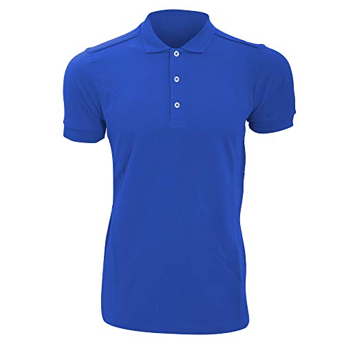 Russell Herren Stretch Polo-Shirt, Kurzarm (XL) (Königsblau) von Russell