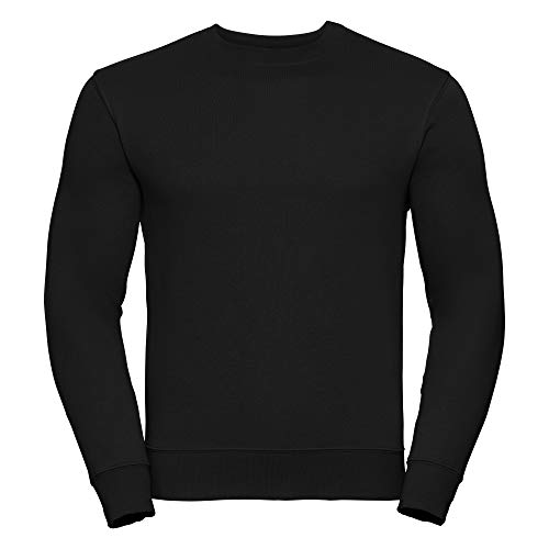 Russell Herren Sweatshirt, schmaler Schnitt (L) (Schwarz) von Russell