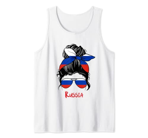 Russland Girl Russland Frau Flagge Tank Top von Russia Girl Russian girl Russia woman flag