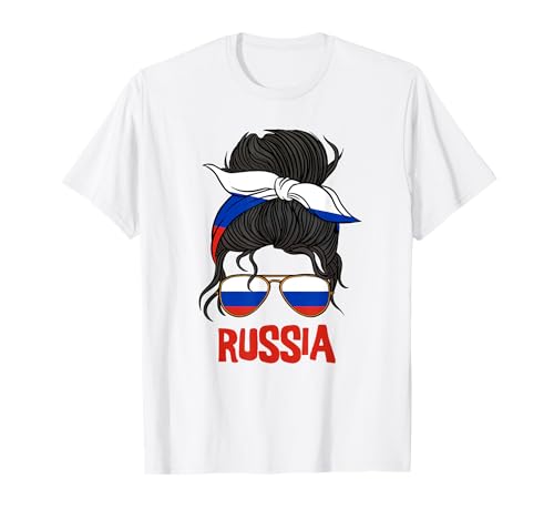 Russland für Mädchen Russische Flagge für Frauen Russland T-Shirt von Russia for Girls and Women