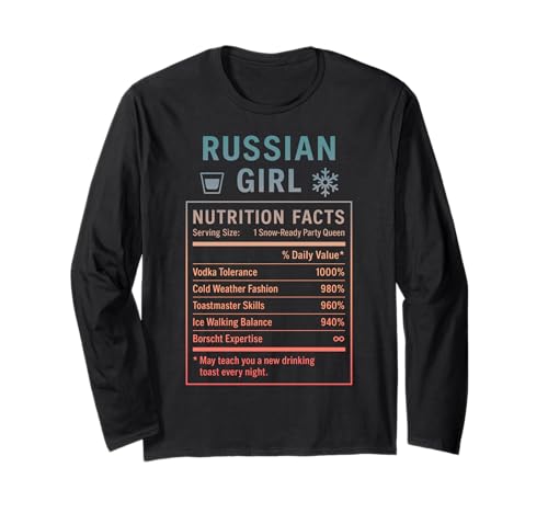 Russisches Mädchen Stolze Frauen mit russischen Wurzeln Langarmshirt Russisches Mädchen Stolze Frauen mit russischen Wurzeln Langarmshirt von Russian Culture Gifts for Russia Women