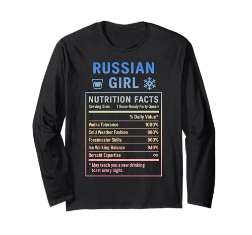 Russisches Mädchen Stolze Frauen mit russischen Wurzeln Langarmshirt Russisches Mädchen Stolze Frauen mit russischen Wurzeln Langarmshirt von Russian Culture Gifts for Russia Women