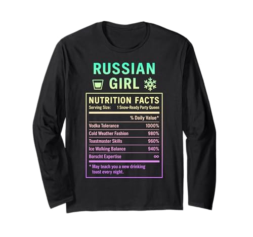 Russisches Mädchen Stolze Frauen mit russischen Wurzeln Langarmshirt Russisches Mädchen Stolze Frauen mit russischen Wurzeln Langarmshirt von Russian Culture Gifts for Russia Women