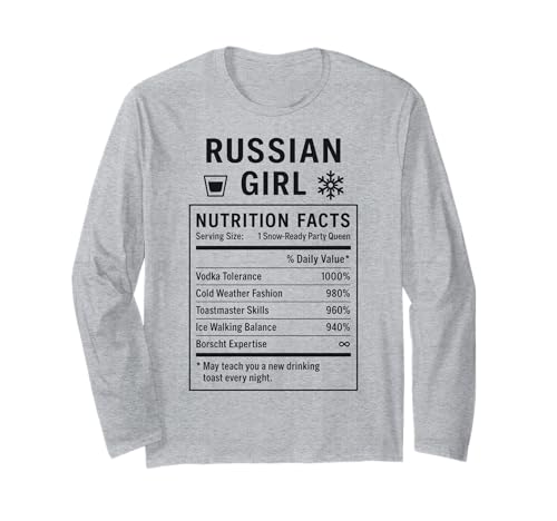 Russisches Mädchen Stolze Frauen mit russischen Wurzeln Langarmshirt Russisches Mädchen Stolze Frauen mit russischen Wurzeln Langarmshirt von Russian Culture Gifts for Russia Women