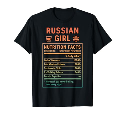 Russisches Mädchen Stolze Frauen mit russischen Wurzeln T-Shirt von Russian Culture Gifts for Russia Women