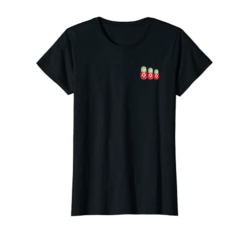 Damen Schöne Matrjoschka Russische Puppe - Matroschka Babuschka T-Shirt von Russisch Kyrillische Designs - Russian Shop Russia