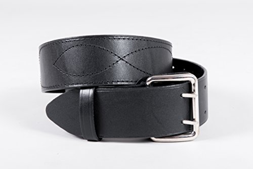 Original Russische Offizier Ledergürtel (Schwarz, 84cm - 105cm) von Russland