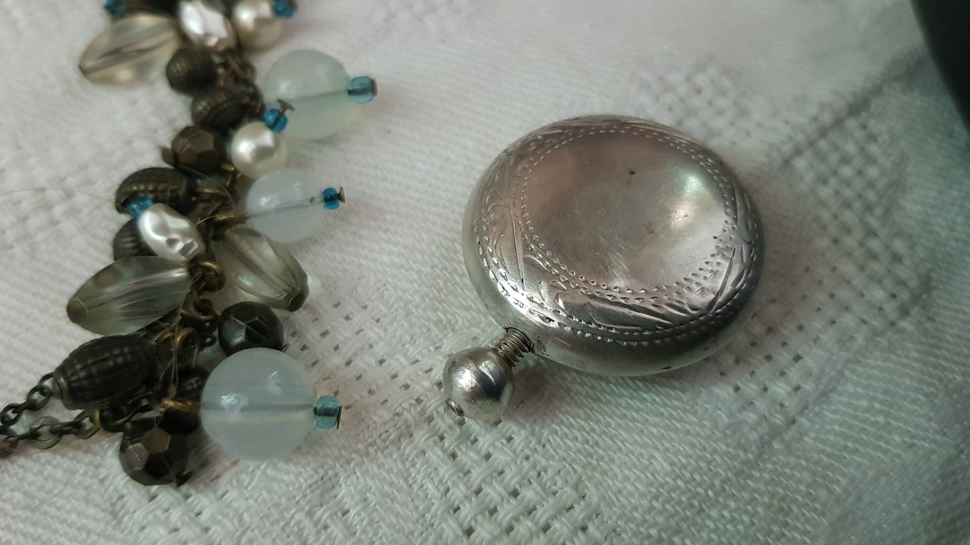 Antik 925 Sterling Silber Handgemacht Parfüm Flasche #11 von RustDustPast