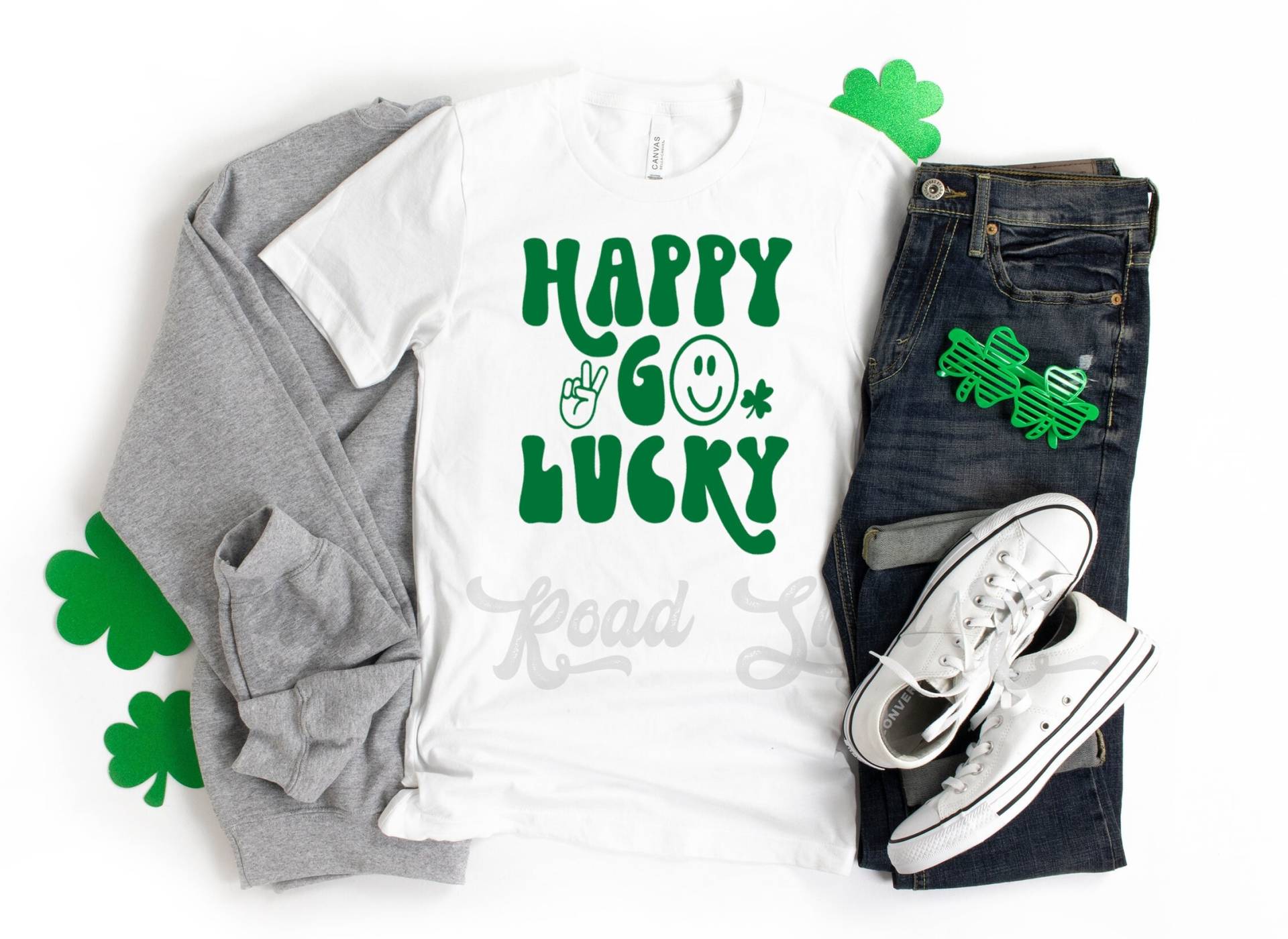 st Patrick's Day Shirt Frauen, Passende Patricks Shirts, Glückliche Mama Shirt, Glück Paare von RusticRoadShirtCo
