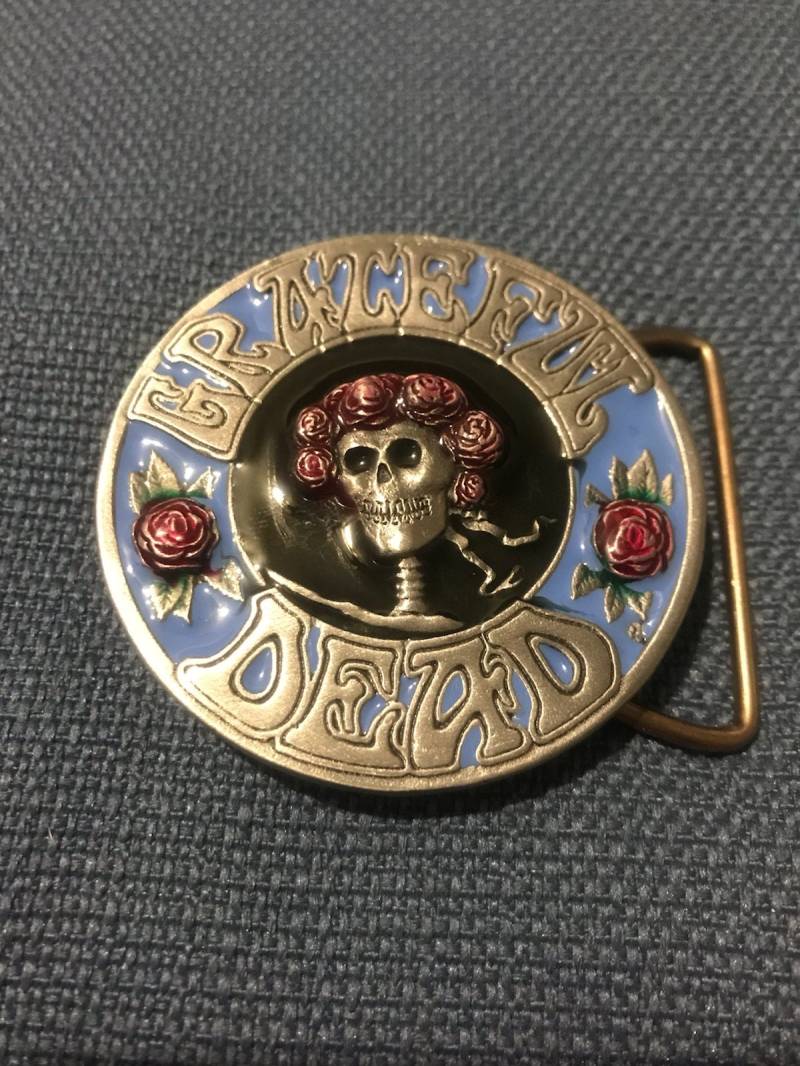 Dankbare Tote Bertha Gürtelschnalle in Baby Blau Aus Emaille von Rusticmattandy