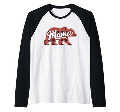 Mama Bear Buffalo Karo Rot Kariert Familie Weihnachten Raglan Mama Bear Buffalo Karo Rot Kariert Familie Weihnachten Raglan von Rustikales Buffalo Karo Mama Bear Family Liebe