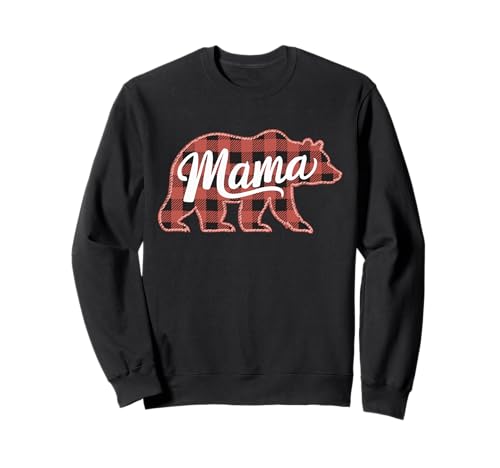 Mama Bear Buffalo Karo Rot Kariert Familie Weihnachten Sweatshirt Mama Bear Buffalo Karo Rot Kariert Familie Weihnachten Sweatshirt von Rustikales Buffalo Karo Mama Bear Family Liebe