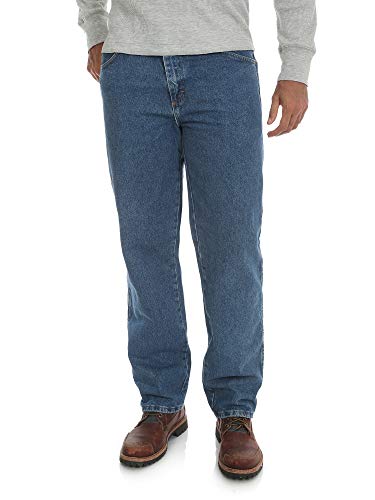 Rustler Classic Herren Big & Tall Classic Relaxed Fit Jeans, Medium Stonewash, 34W / 36L von Rustler Classic