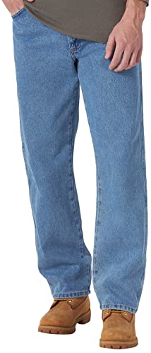 Rustler Herren Big & Tall Classic Regular Fit Jeans, Stonewash, 46W / 29L von Rustler