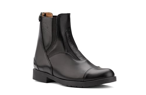 Rusttler Jodhpurstiefelette Reißverschluss Echtes Leder Kleo Schwarz Damen 35-41 von Rusttler