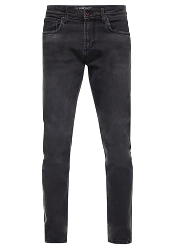 Rusty Neal Anthrazit Used Jeanshose Slim Fit Cotton Stretch Herren Jeans Business-Pants L30 L32 L34, Farbe:Anthrazit Used, Größe:32W / 34L von Rusty Neal