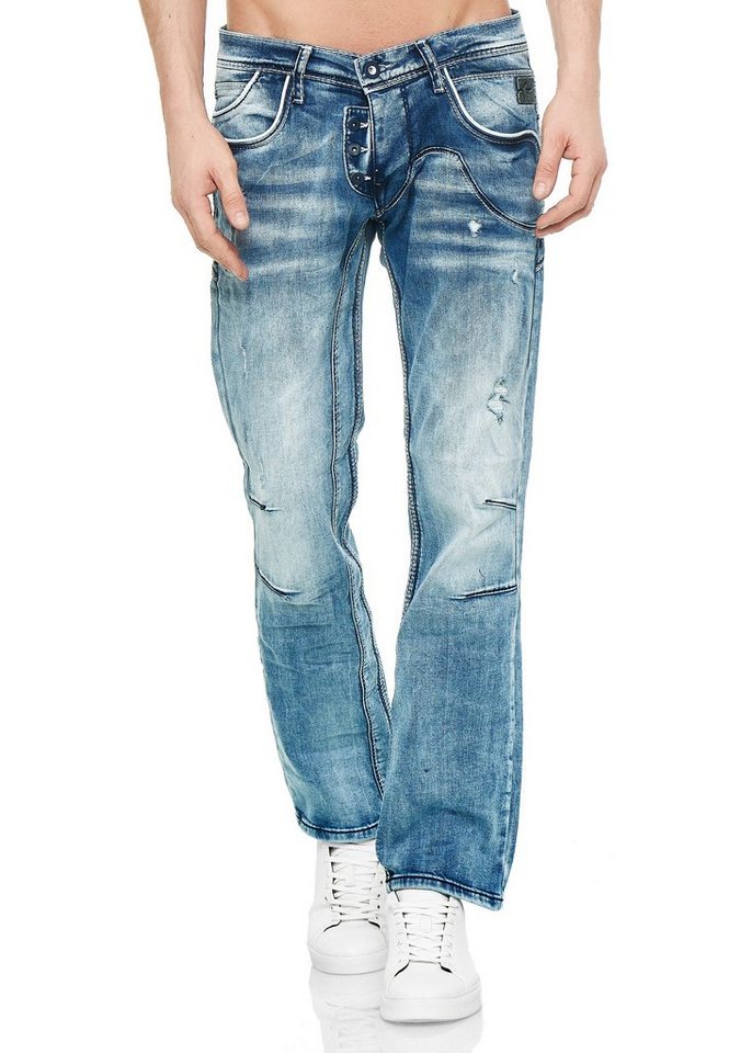 Rusty Neal Bequeme Jeans mit cooler Waschung von Rusty Neal