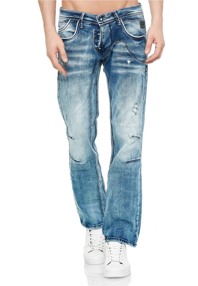 Rusty Neal Bequeme Jeans mit cooler Waschung von Rusty Neal