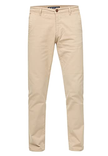 Rusty Neal Chinohose Stretch Regular Fit 'MARSU' Straight-Fit Stretch-Cotton-Pants Klassisch Geschnitten Freizeithose Business-Hose 233, Farbe:Beige, Größe Jeans 30L-36L:28W / 30L von Rusty Neal