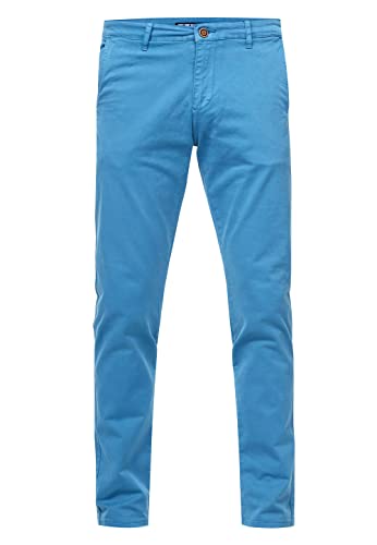 Rusty Neal Herren Chino Hose 'SETO' Stoffhose Slim-Fit Stretch-Baumwolle Länge 30 32 34 36 Freizeitstretch-Hose Business Chinohose 232, Farbe:Blau, Größe Jeans 30L-36L:30W / 30L von Rusty Neal