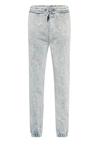 Rusty Neal Herren Streetwear Jogginghose Verwaschen Jogger Sweat-Hose Used-Look 032, Größe S-6XL:L, Farbe:Grau von Rusty Neal