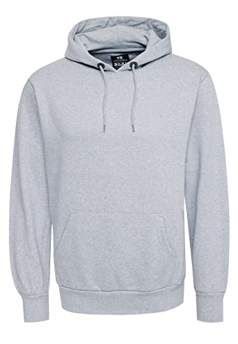 Rusty Neal Kapuzenpullover Herren Sweatshirt mit Kapuze Basic Regular Fit Stretch Baumwoll Pullover Hoodie Sweater 161, Größe 2XL, Farbe:Grau von Rusty Neal