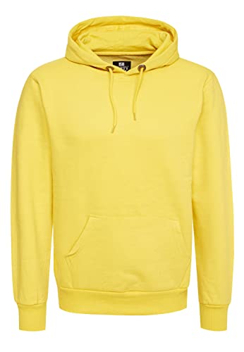 Rusty Neal Kapuzenpullover Herren Sweatshirt mit Kapuze Basic Regular Fit Stretch Baumwoll Pullover Hoodie Sweater 161, Größe S-6XL:3XL, Farbe:Gelb von Rusty Neal