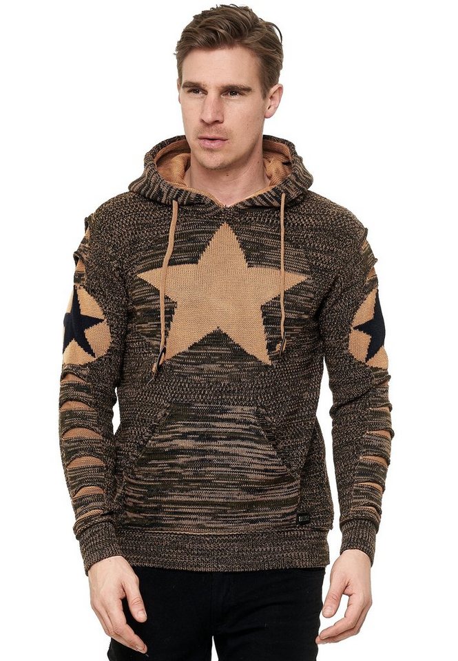 Rusty Neal Kapuzensweatshirt mit großem Stern-Design von Rusty Neal