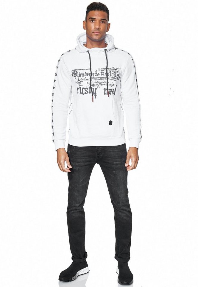 Rusty Neal Kapuzensweatshirt mit plakativem Frontprint von Rusty Neal