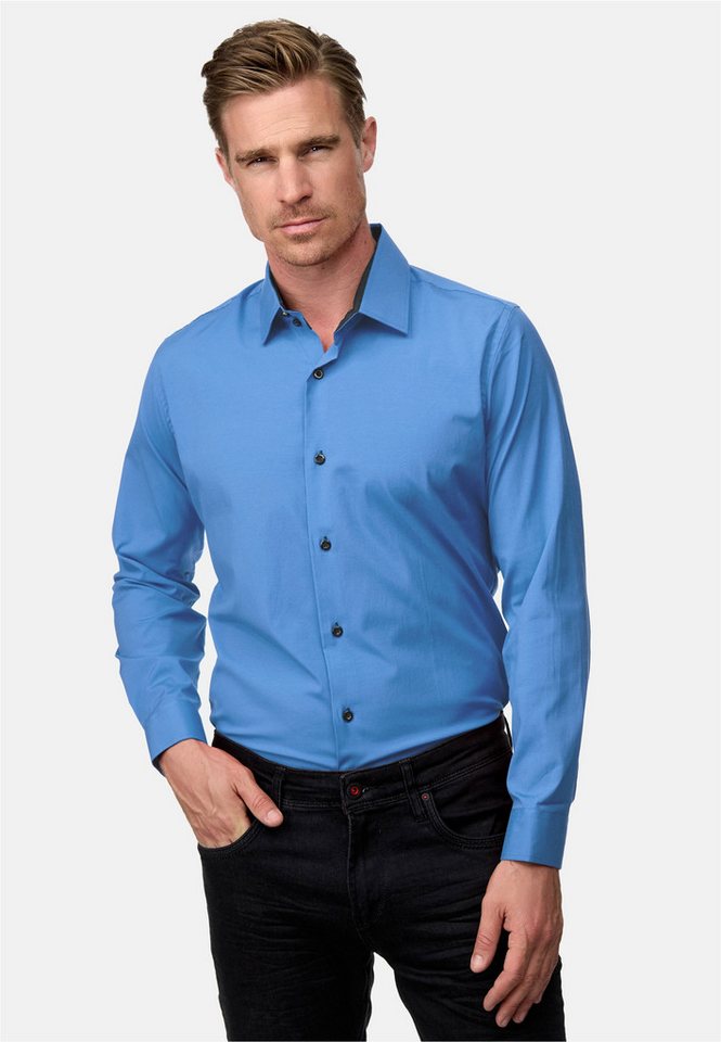 Rusty Neal Langarmhemd Langarm im Slim-Fit geschnitten von Rusty Neal