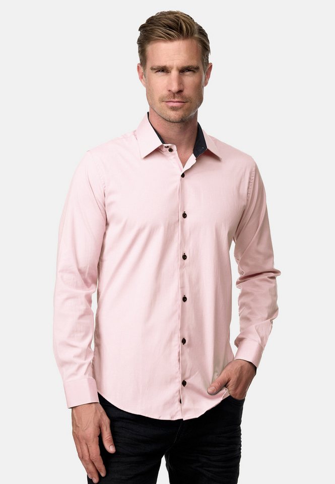 Rusty Neal Langarmhemd Langarm im Slim-Fit geschnitten von Rusty Neal