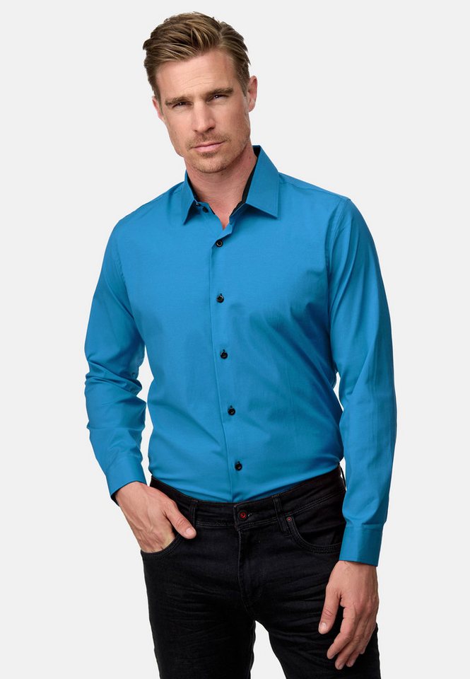 Rusty Neal Langarmhemd Langarm im Slim-Fit geschnitten von Rusty Neal