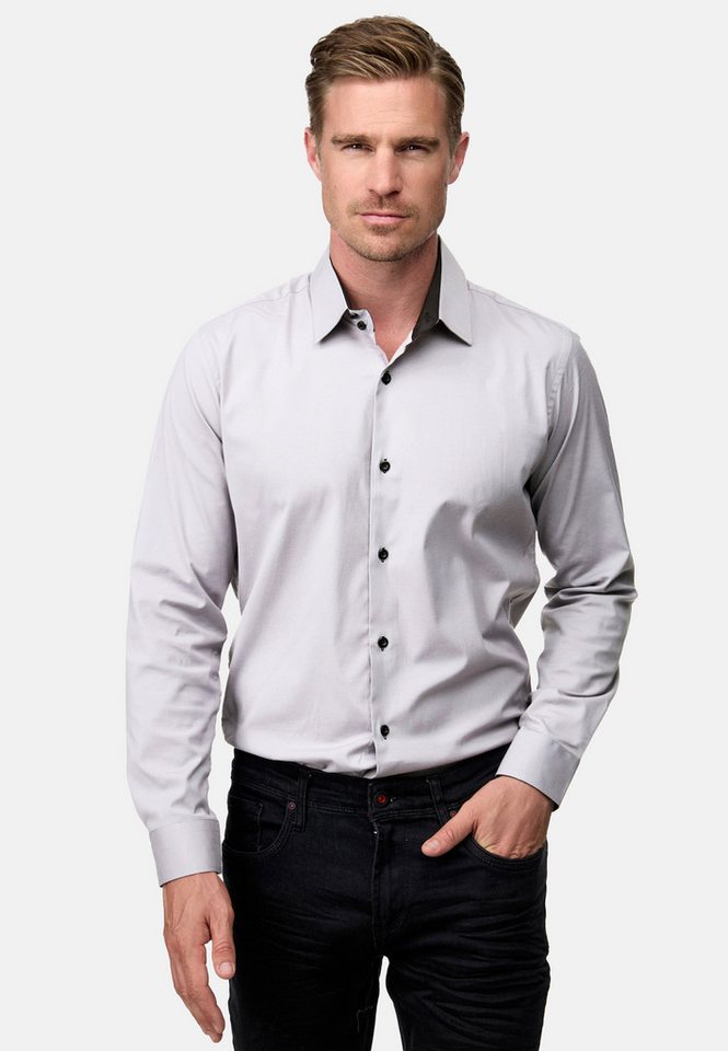 Rusty Neal Langarmhemd Langarm im Slim-Fit geschnitten von Rusty Neal
