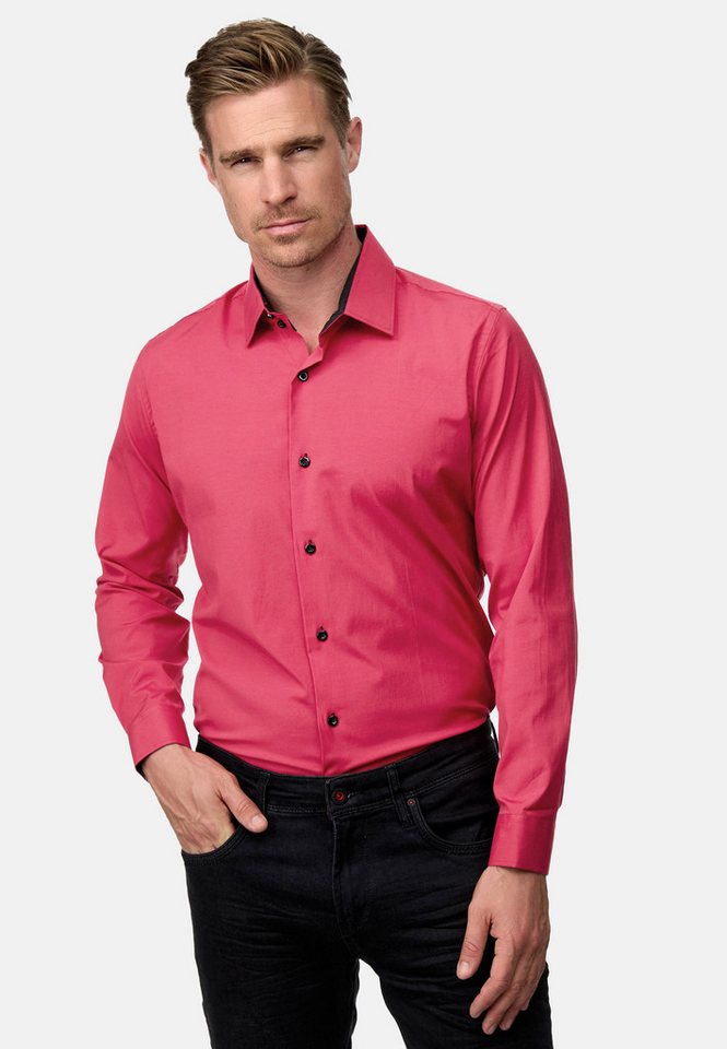 Rusty Neal Langarmhemd Langarm im Slim-Fit geschnitten von Rusty Neal