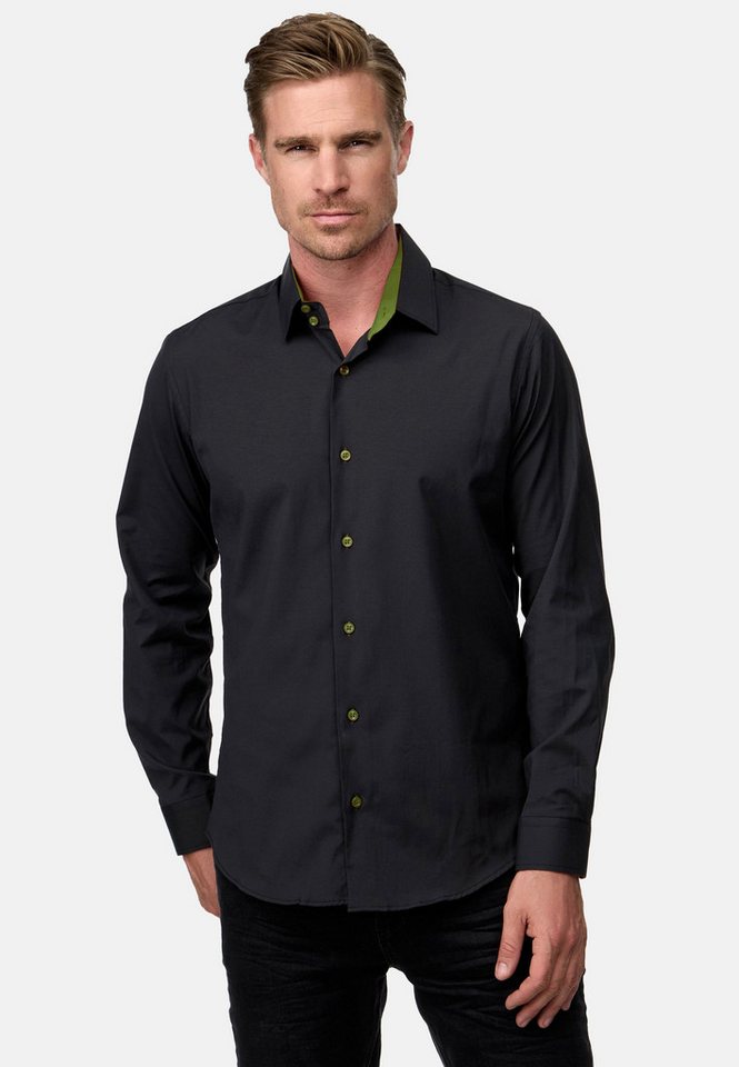 Rusty Neal Langarmhemd Langarm im Slim-Fit geschnitten von Rusty Neal