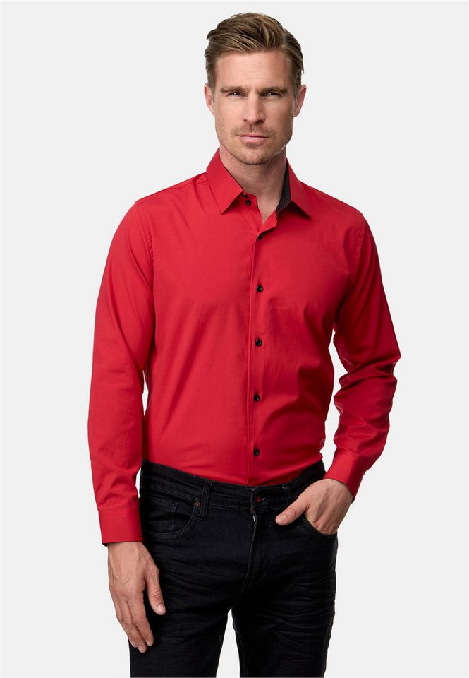 Rusty Neal Langarmhemd Langarm im Slim-Fit geschnitten von Rusty Neal