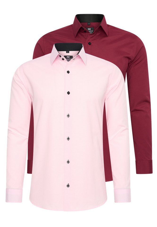 Rusty Neal Langarmhemd im Slim-Fit geschnitten von Rusty Neal
