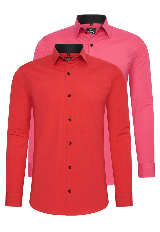 Rusty Neal Langarmhemd im Slim-Fit geschnitten von Rusty Neal
