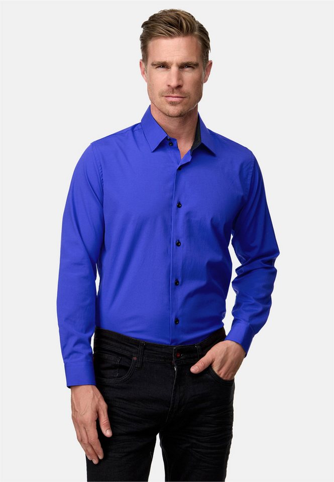 Rusty Neal Langarmhemd Langarm im Slim-Fit geschnitten von Rusty Neal