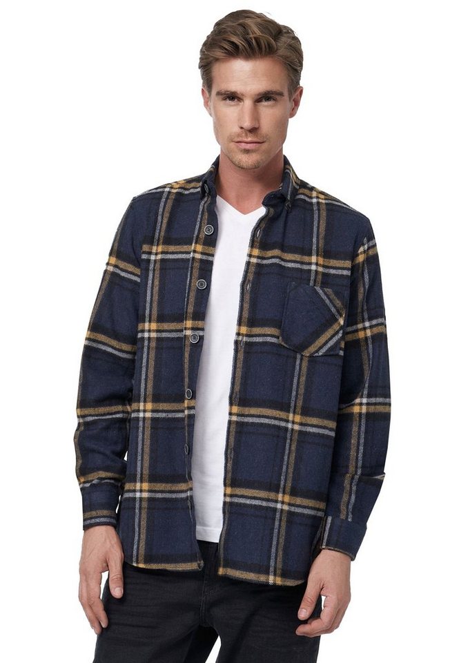 Rusty Neal Langarmhemd im trendigen Holzfäller-Look von Rusty Neal