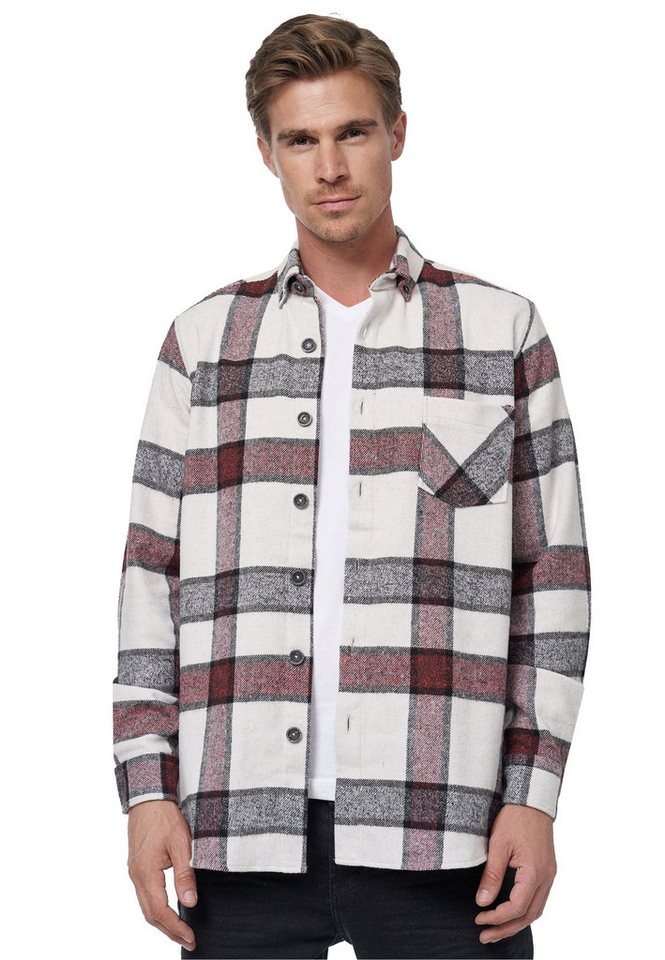 Rusty Neal Langarmhemd im trendigen Holzfäller-Look von Rusty Neal