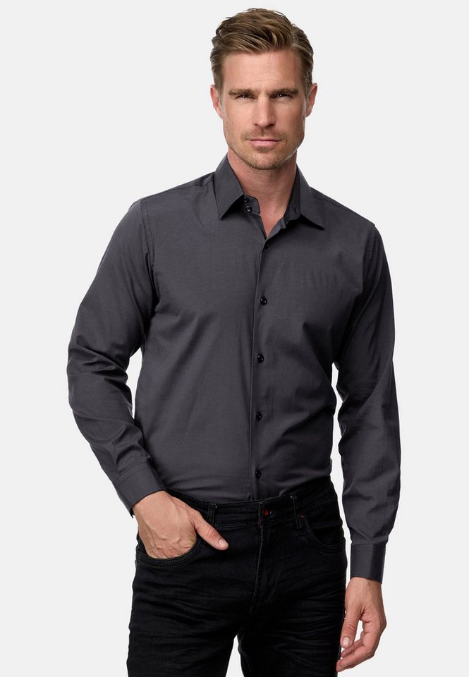 Rusty Neal Langarmhemd mit Weste und Krawatte von Rusty Neal