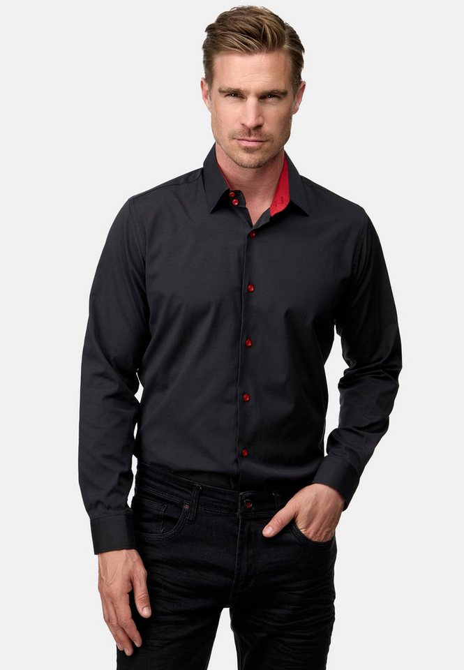 Rusty Neal Langarmhemd mit Weste und Krawatte von Rusty Neal