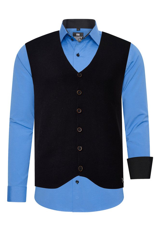 Rusty Neal Langarmhemd mit Weste von Rusty Neal