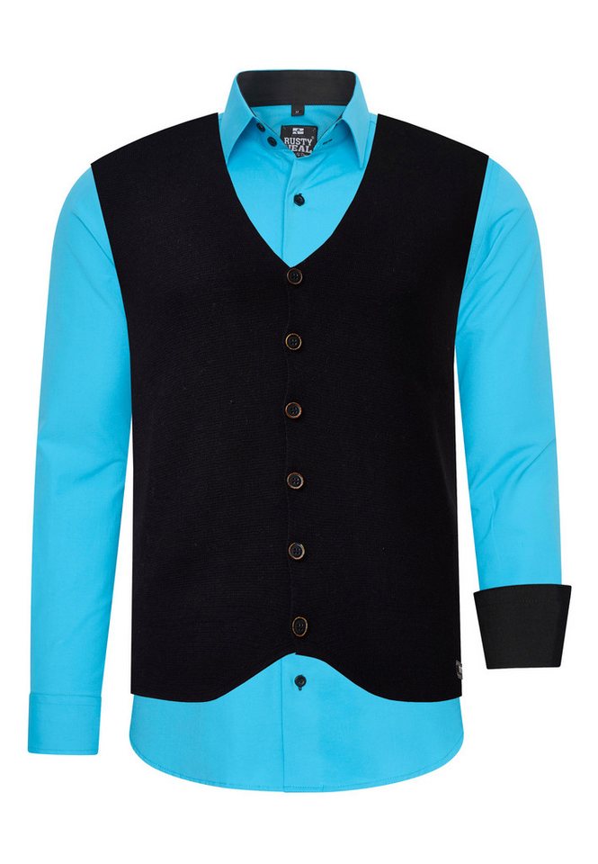 Rusty Neal Langarmhemd mit Weste von Rusty Neal