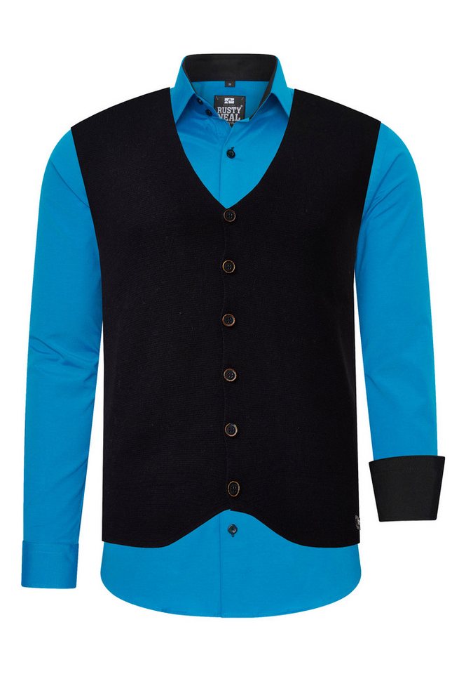 Rusty Neal Langarmhemd mit Weste von Rusty Neal