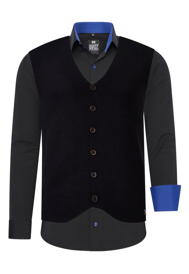 Rusty Neal Langarmhemd mit Weste von Rusty Neal